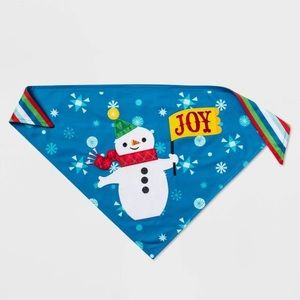Reversible Holiday Snowman/Stripe Dog and Cat Bandana nwt